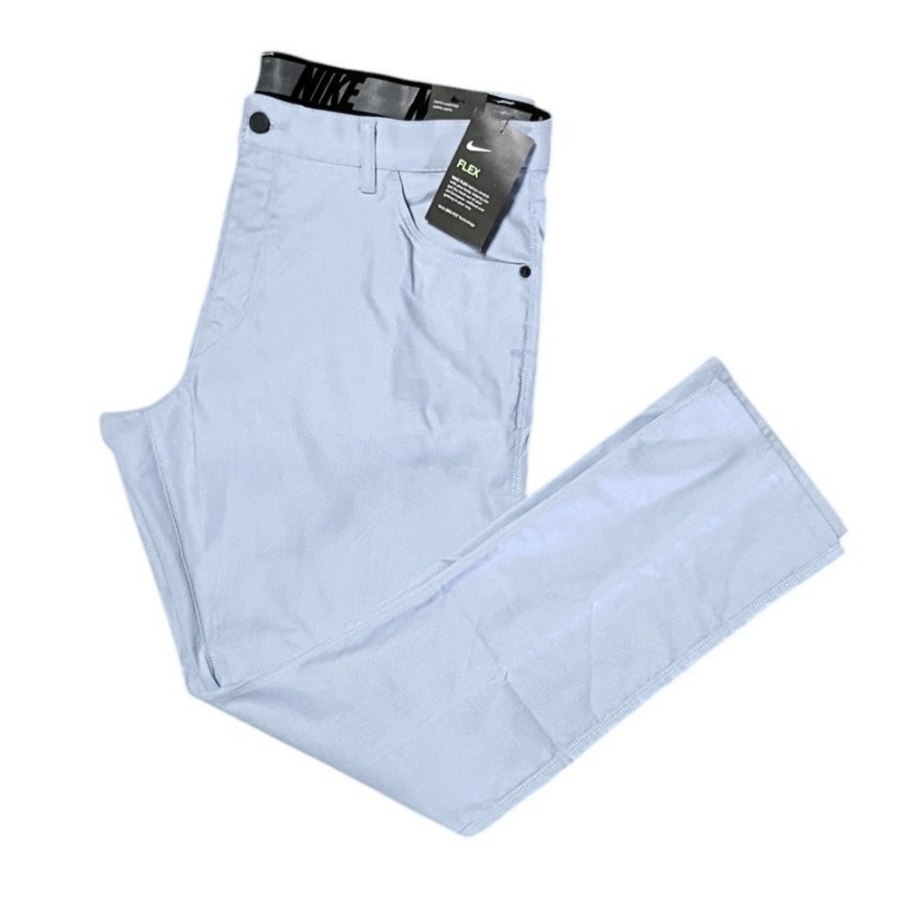 Nike Flex Golf Pants Mens Slim Fit 36x32 Blue 6 Pocket Dri-FIT Stretch Size NWT